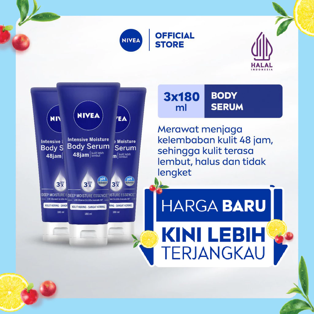 NIVEA Body Intensive Serum 180mL Triplepack