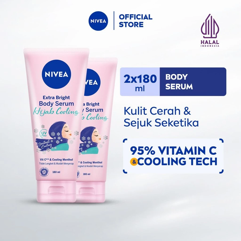NIVEA Body Care Hijab Body Serum 180 ml Twinpack