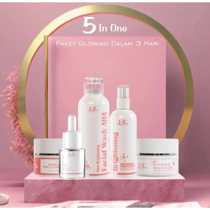 Produk kecantikan wanita LS SCINCARE isi 5,paket komplit glowing dalam 3 hari