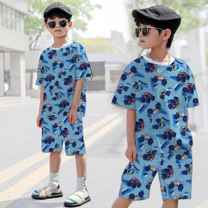 RILLO - Setelan Anak Full Printing / Set Baju Anak Cowok