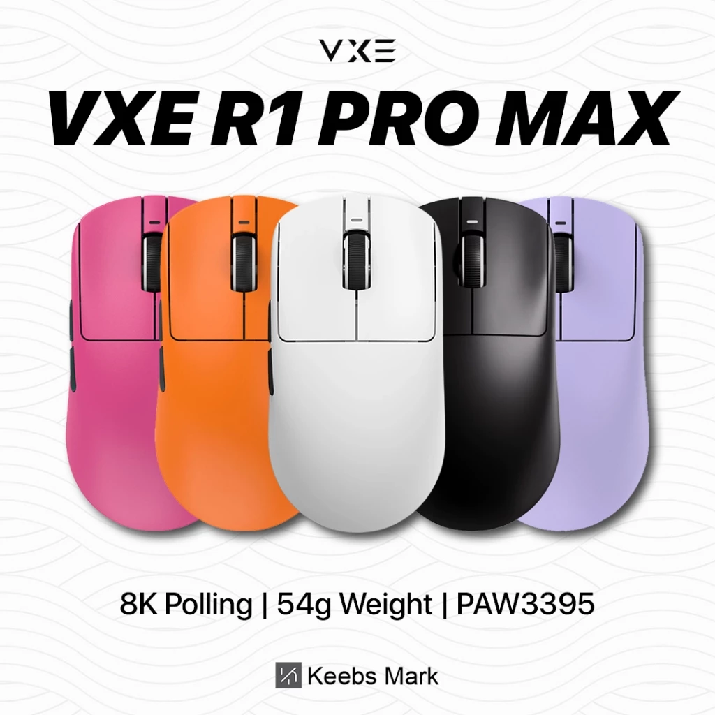 71. VXE R1 SE+ Pro Max Dragonfly 4K Wireless Light Weight Gaming Mouse