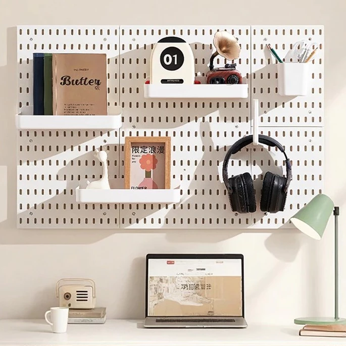 Rak Dinding Gantung Tanpa Paku - Rak Gantung DIY Rumah - Pegboard Organizer