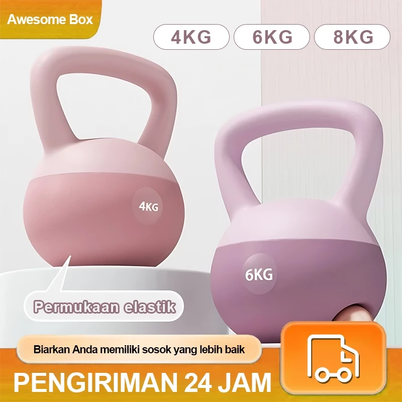 Awesome Box Kettlebell Set 4/6/8kg Lembut Anti Slip