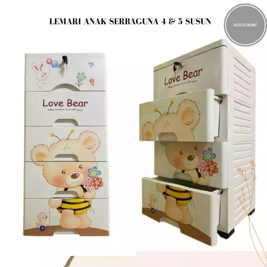 Lemari Pakaian Plastik Susun 4