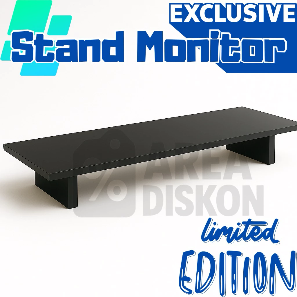 64. Desk Self Stand Monitor 100 cm Desk Set Up