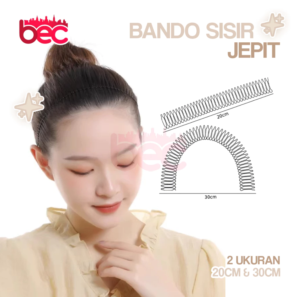 [BEC] Bando Sisir Rambut | Bando Kawat | Bando Sirkam | Bando Spiral ...