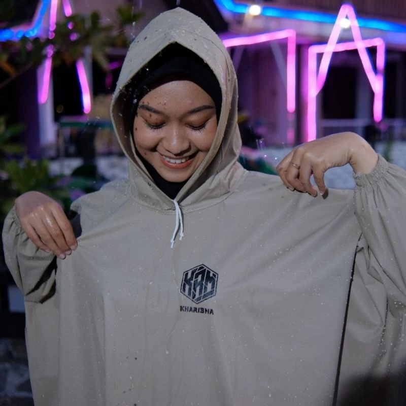 KHARISMA JAS HUJAN ATASAN SAJA/PONCO KELELAWAR LENGAN PRIA & WANITA MANTEL WATERPROOF