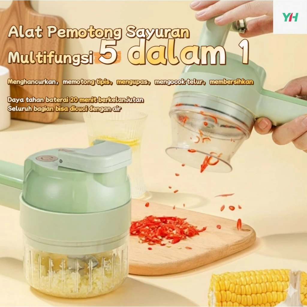 Handheld slicer untuk daun bawang
