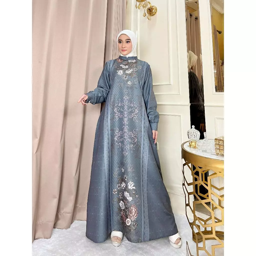Gamis zahira | Gamis Wanita | Gamis Motif by Warna Warni Brand