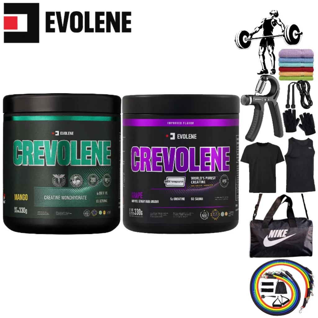 Evolene - CREVOLENE Creatine Monohydrate / Kreatine Creapure Suplemen Fitness