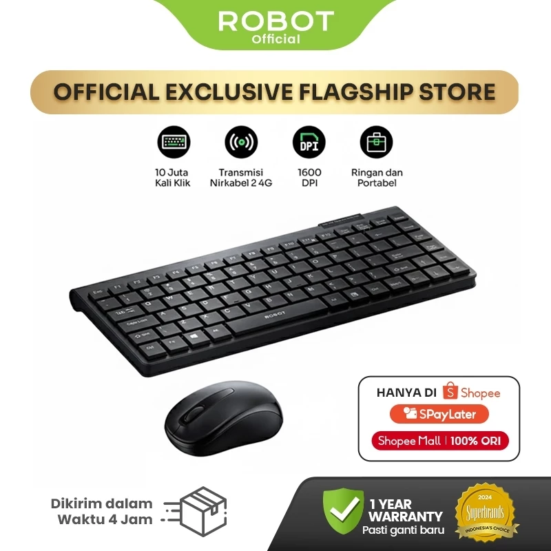 69. ROBOT KM3500 / KM3700 Wireless Keyboard Mouse Combo