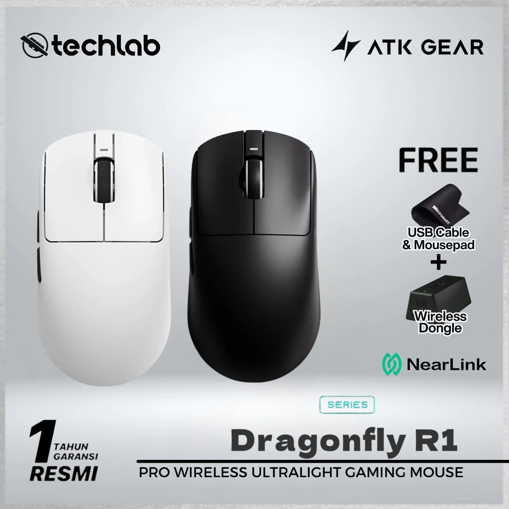 72. ATK VXE R1 SE+ SE Plus Wireless Light Weight Gaming Mouse PAW 3395